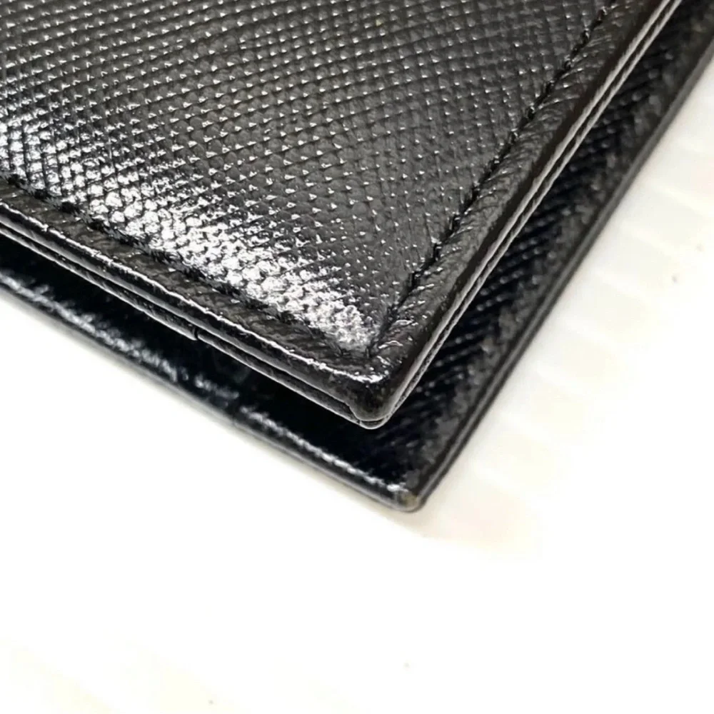 Yves Saint Laurent Black Leather Envelope Briefcase Clutch - Picture 6 of 6